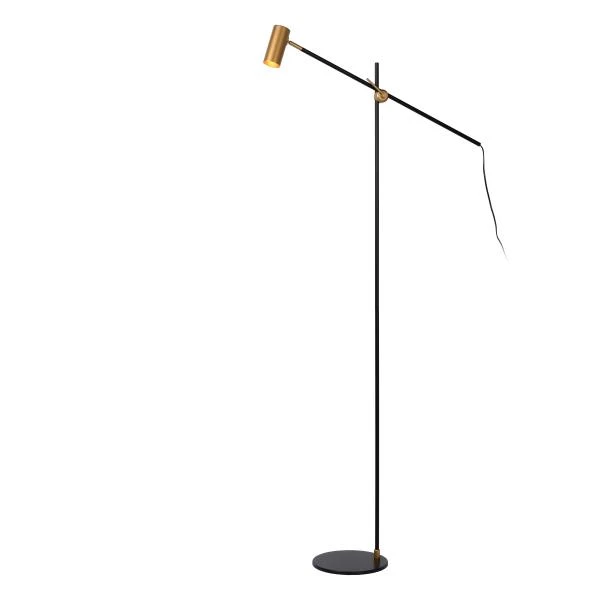Lucide PHILINE - Stehlampe Mit Leselampe - 1xGU10 - Schwarz - Detail 1